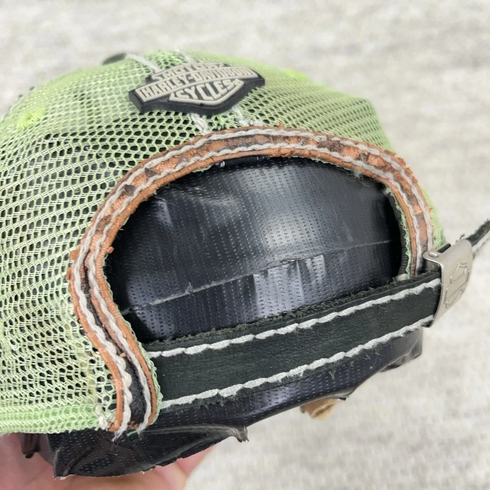 Harley Davidson Dad Hat‎ Cap Strap Back Bahamas Distressed Frayed Worn Adult